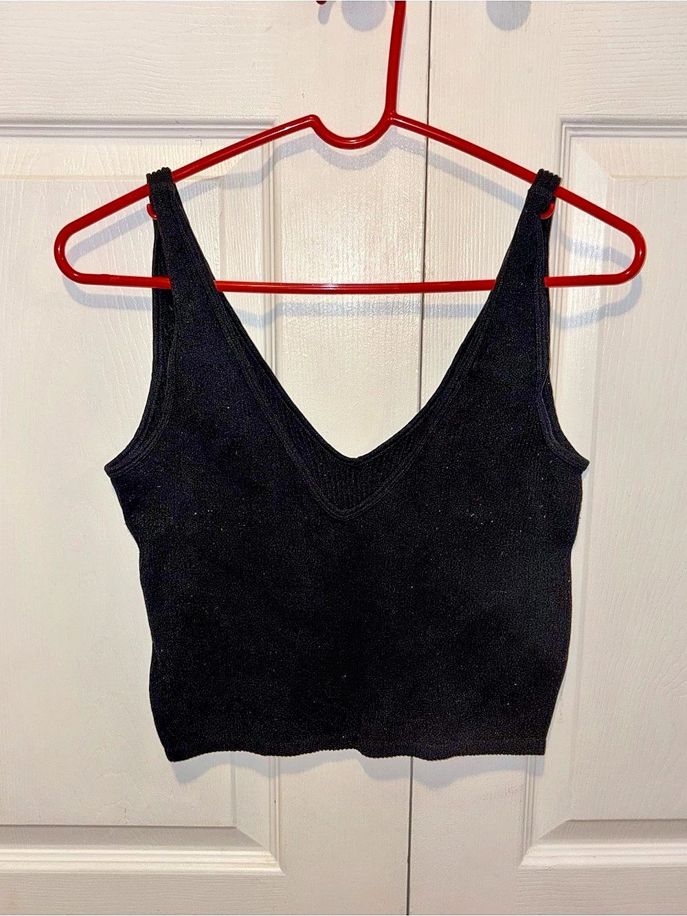 SHEIN Black Polyester Blend Tank Top